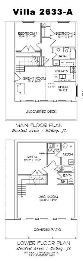 Knots Landing Floor Plan 2633-A